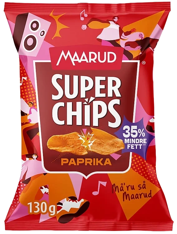 Superchips Paprika 130g Maarud