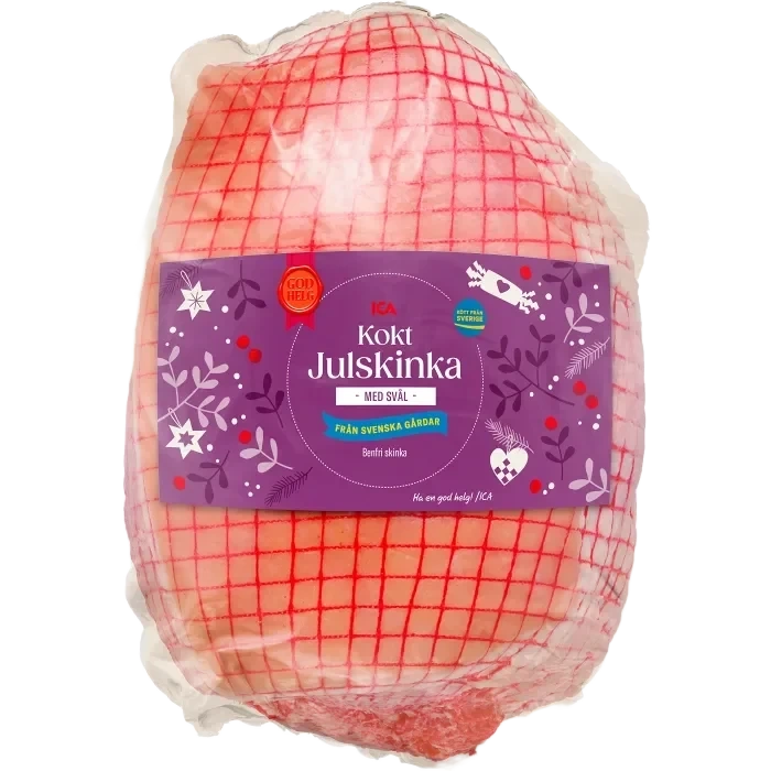 Julskinka Färsk Kokt med svål ca 3kg ICA
