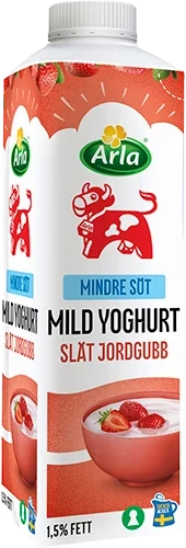 Mild yoghurt jordg lättsockr 1.5% 1000 g