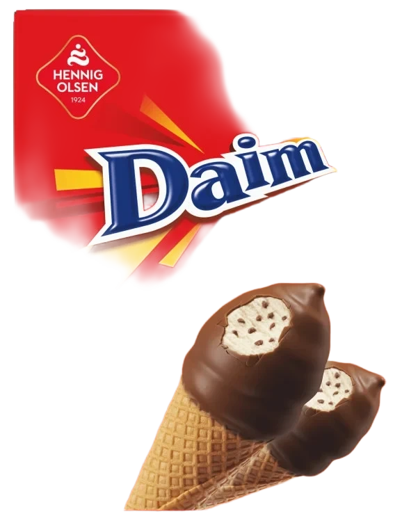 Daim Balltop Mini 6 Stk, Fløteis