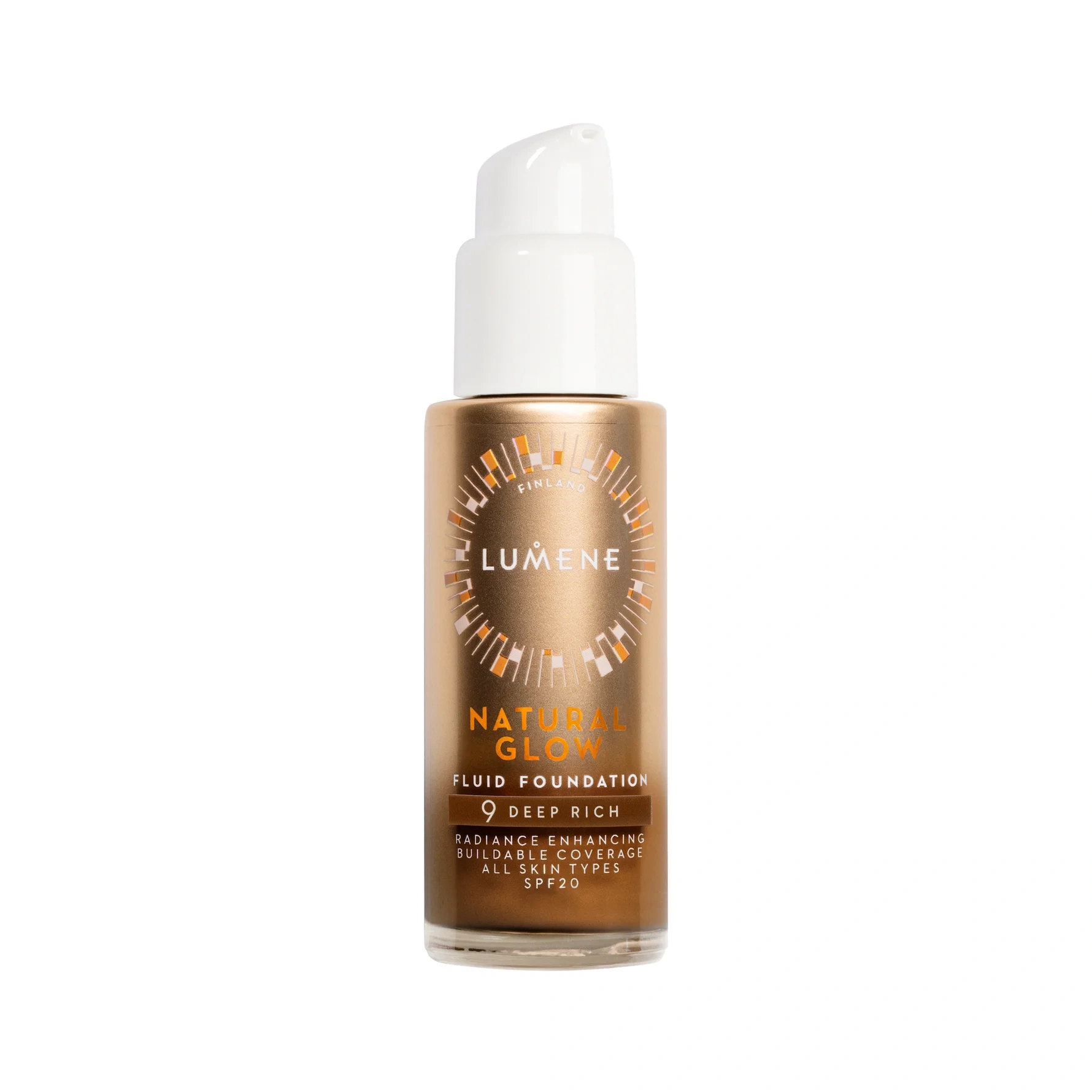 Lumene Natural Glow Fluid Foundation 9 Deep Rich