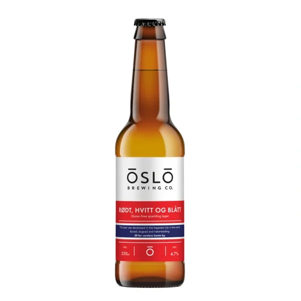 Rødt Hvitt og Blått - Glutenfri - 0.33l Flaske - 4.7%