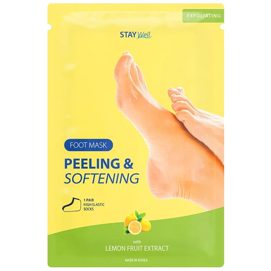 Stay Well Peeling & Softening Foot Mask Lemon