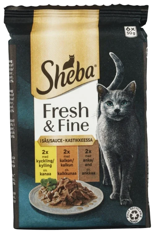 Kattmat Fresh & fine i sås 6-pack