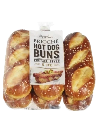 Brioche Pretzel Pølsebrød 6pk