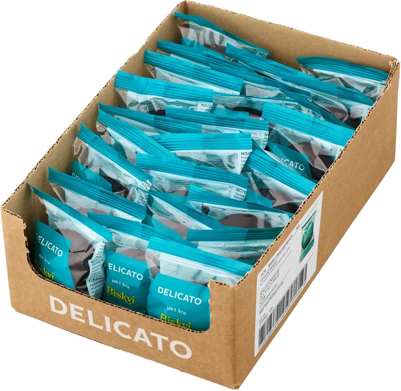 Biskvi 50stk 40g Delicato