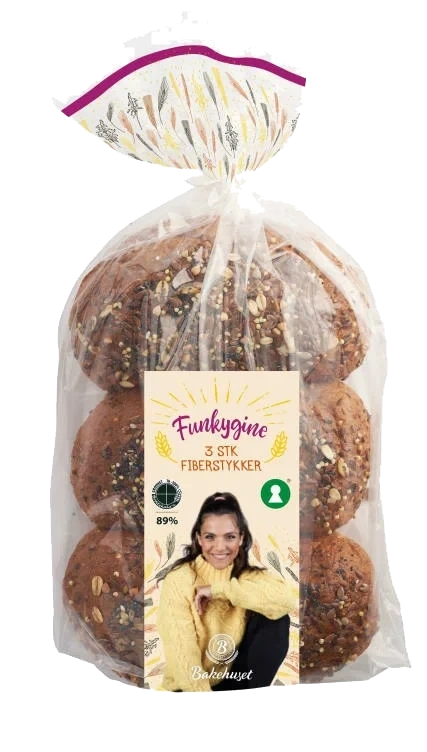 Fiberstykker Funkygine 3pk Bakehuset