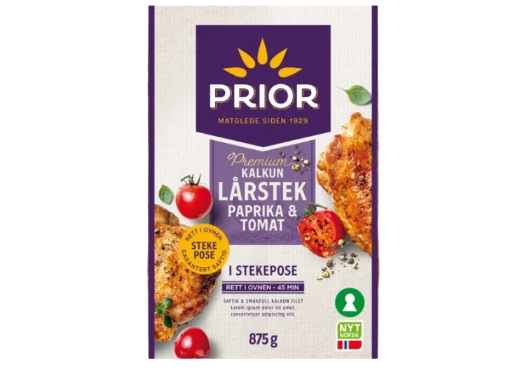 Kalkun Lårstek Paprika/Tomat 875g St.Pose Prior