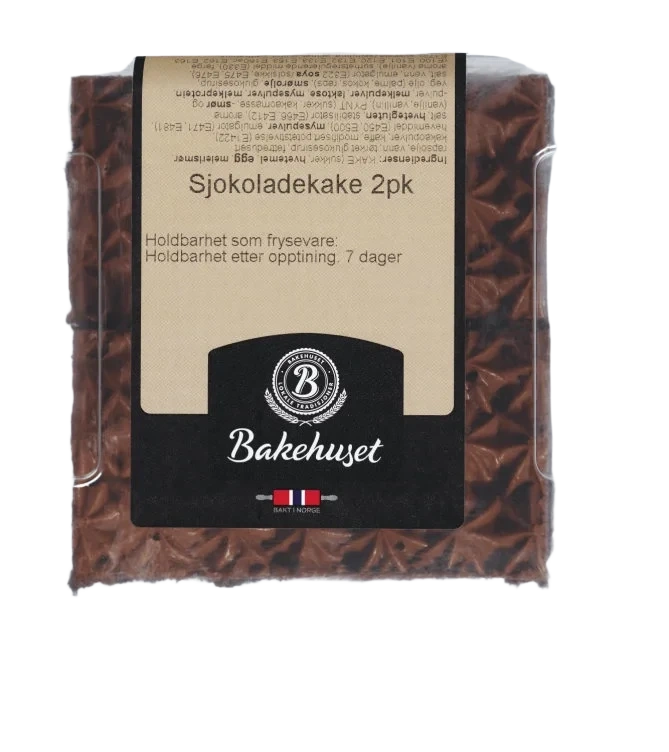 Sjokoladekake 2pk 320g Bakehuset
