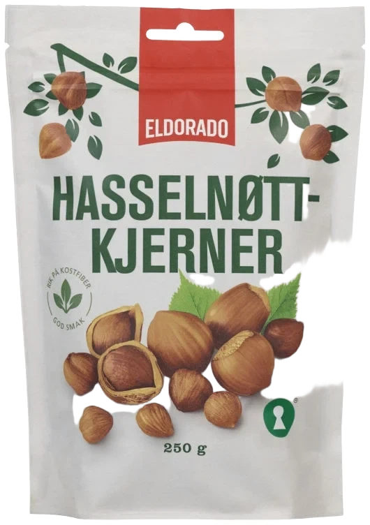 Hasselnøttkjerner 250g Eldorado