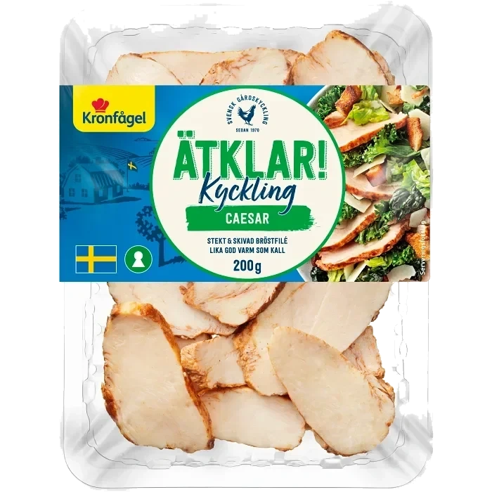 Kyckling Ätklar Skivad Caesar 200g Kronfågel