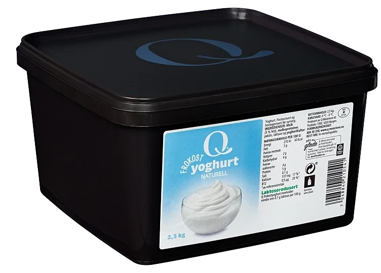 Q frokost yoghurt naturell   2,5kg