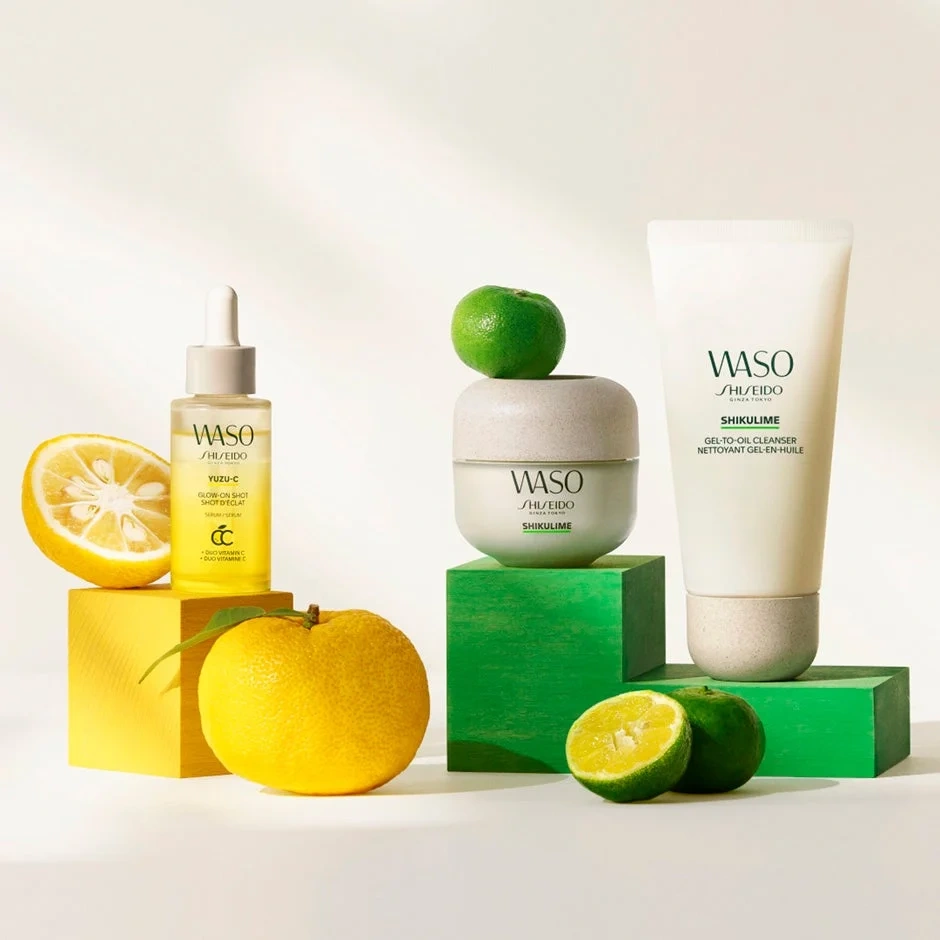 Shiseido Waso y glow-on shot