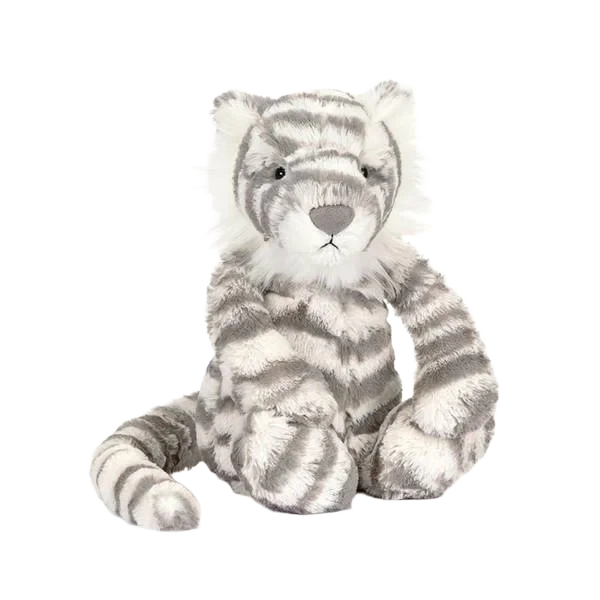 Jellycat Bashful Snow Tiger 31cm - Hvit