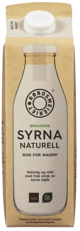 Syrna Mjølk Naturell Økol Rørosmeieriet