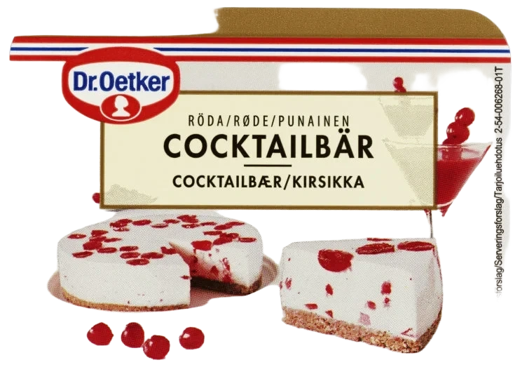Cocktailbær Røde 100g Dr. Oetker