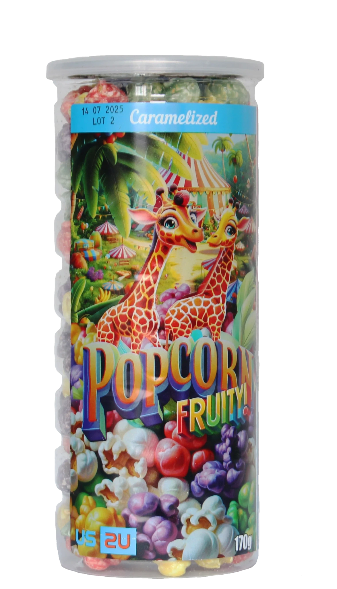 Karamelliserade Popcorn Fruity Mix