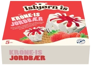 Krone-is Jordbær