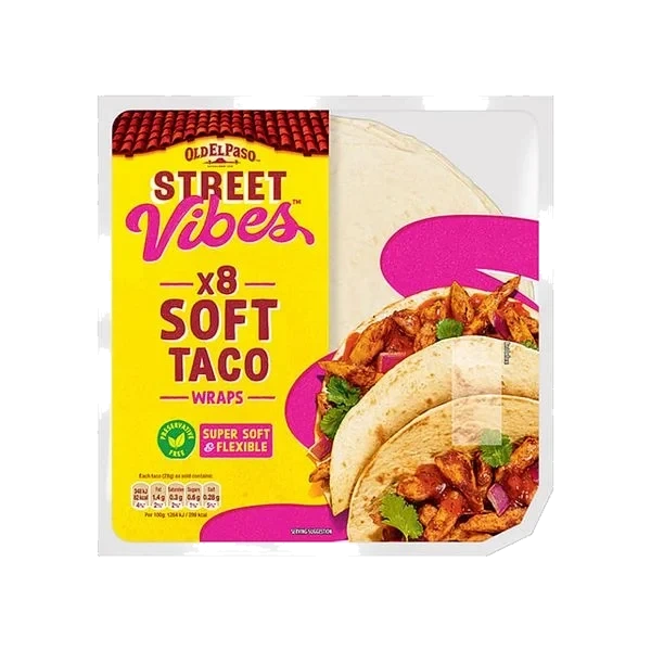 Soft Taco Wraps x8 - Street Vibes