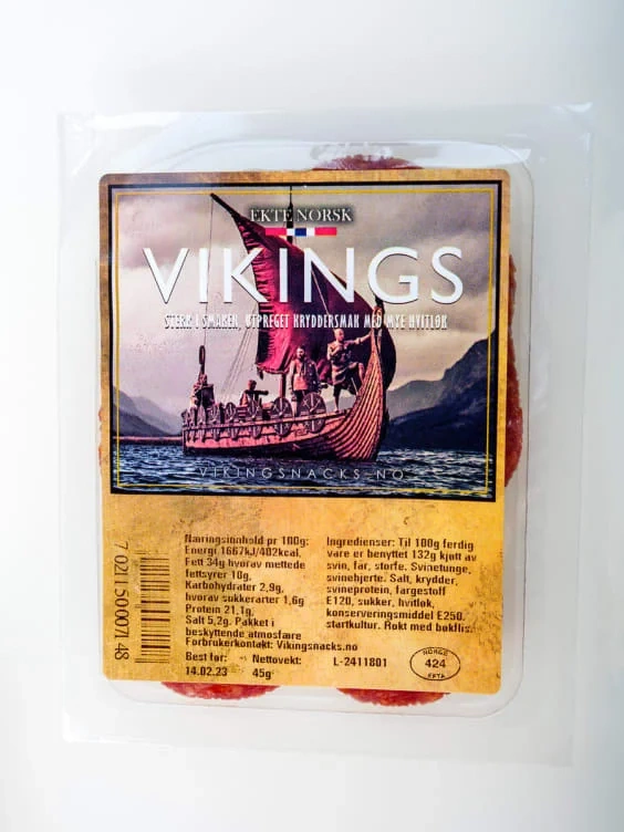 VIKINGSNACKS   45g Norske Mat Tradisjoner As 45g