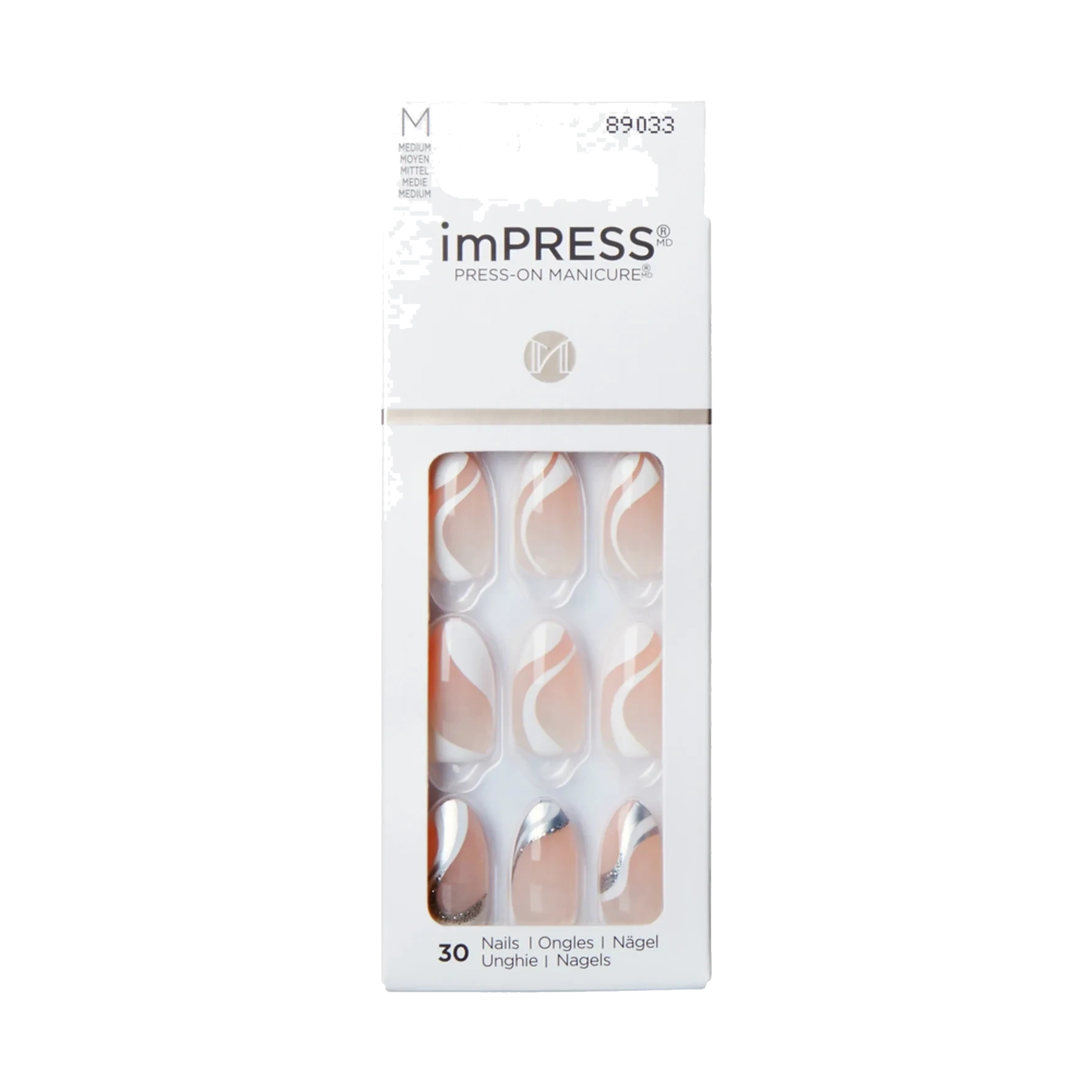 Kiss ImPRESS Artificial Nail - On My Mind 30 pcs