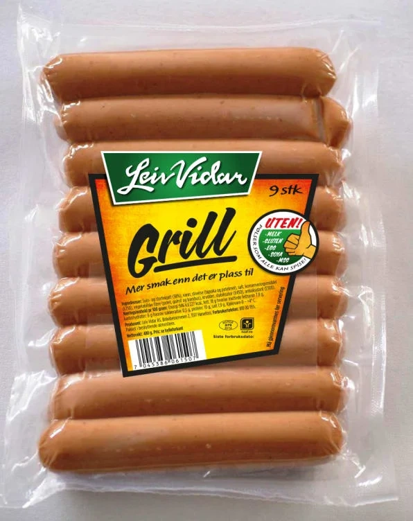 Grillpølser 495g Leiv Vidar
