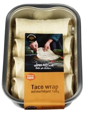 Waldemars Tacowraps med Kjøtt 4pk 160g