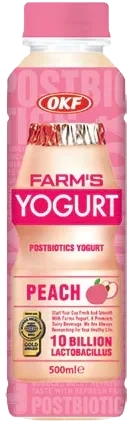 OKF Yoghurt Peach 500ml