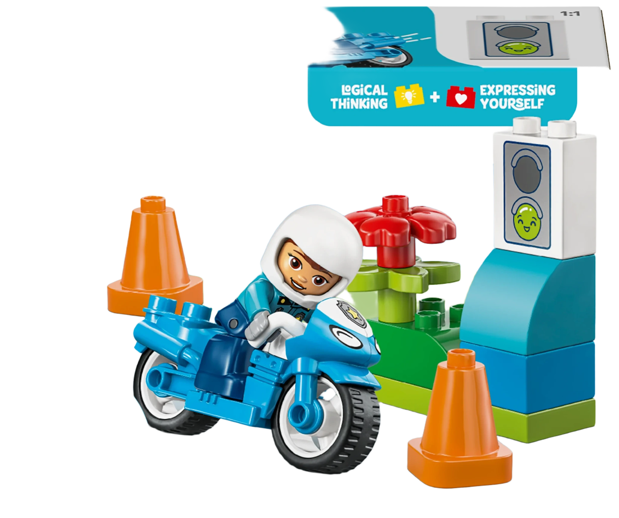 Lego Blå polismotorcykel