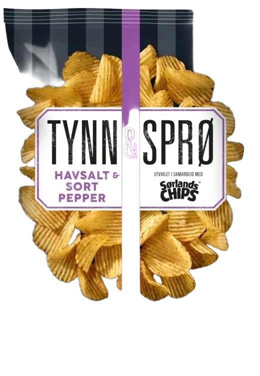 Tynn&Sprø Havsalt&Pepper 150g Sørlandschips