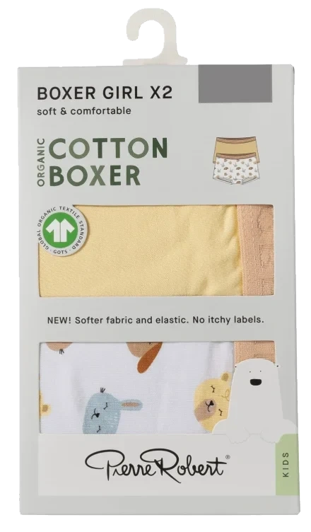 Boxer Cotton Yellow-White 98-104 Pierre Robert