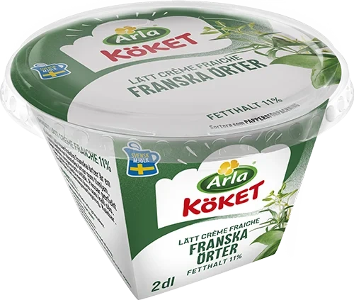 Lätt crème fraiche franska örter 11%