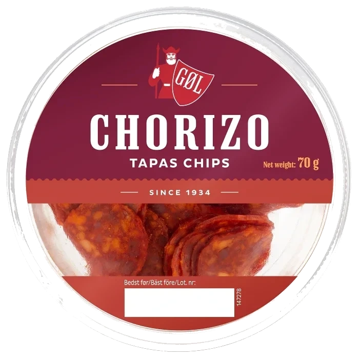 Tapas Chorizo Chips 70g Göl
