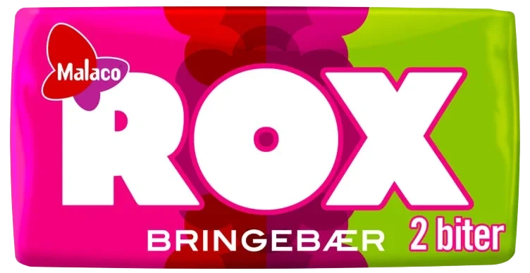 Rox Karamell Bringebær/Sitron 2bit 14,5g