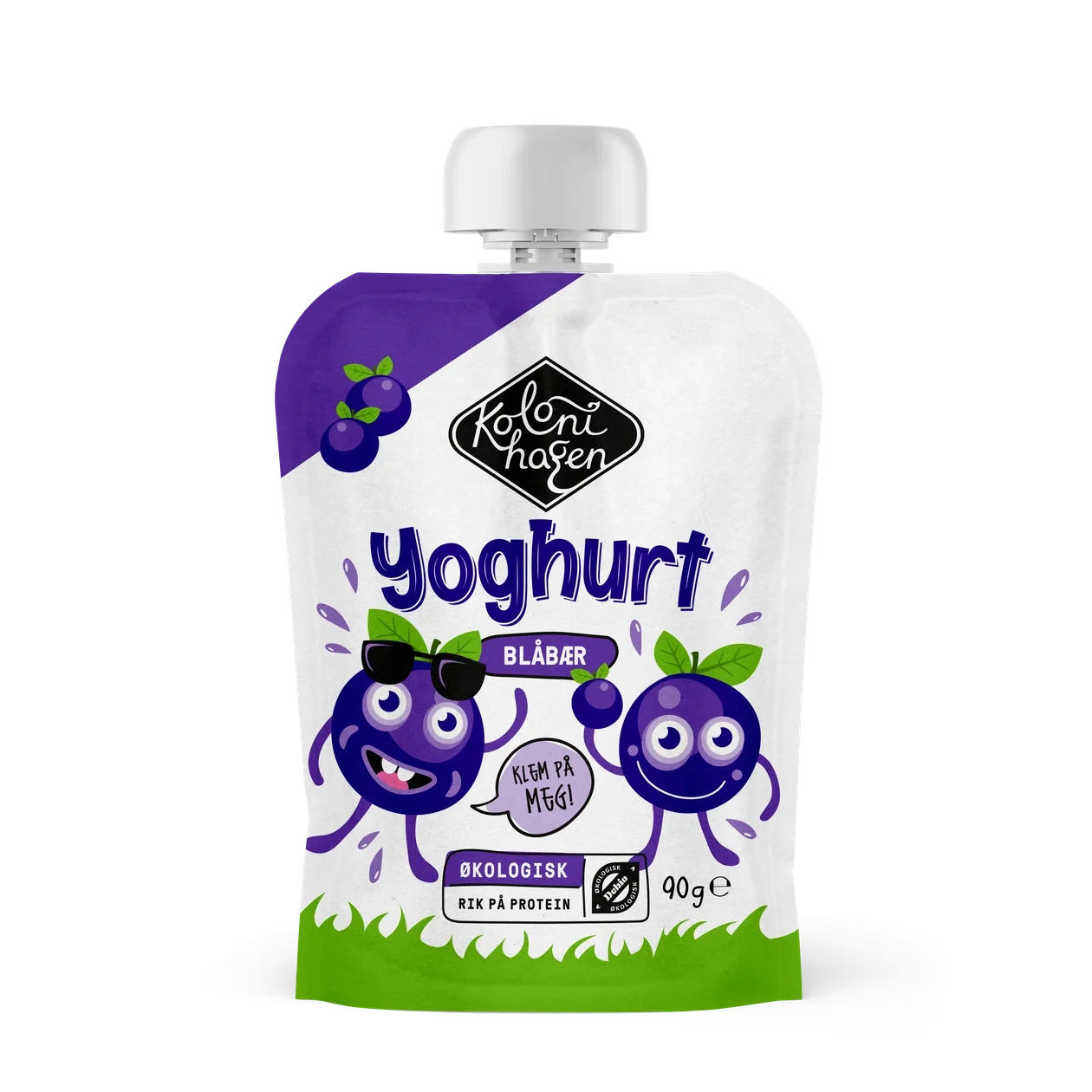 Klemmeyoghurt blåbær