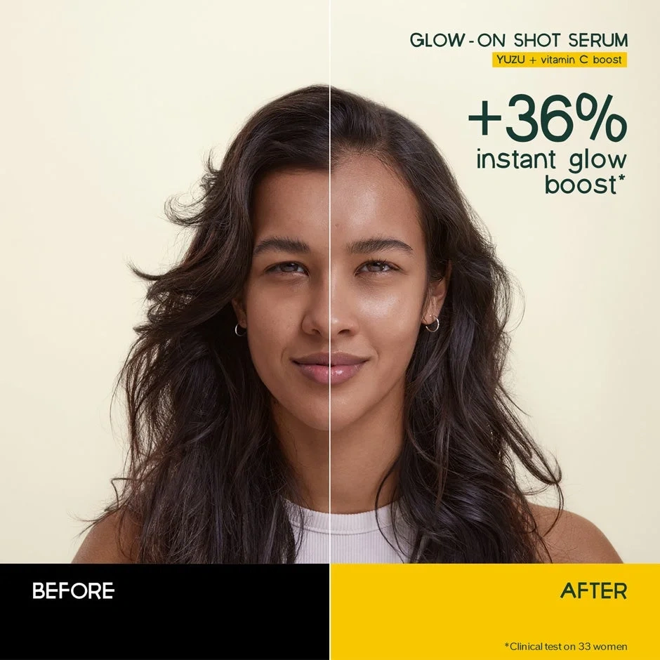 Shiseido Waso y glow-on shot