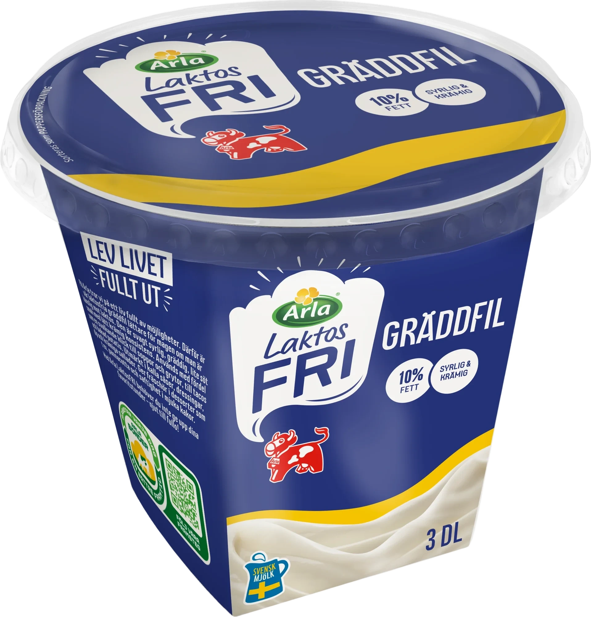 Laktosfri gräddfil 10%