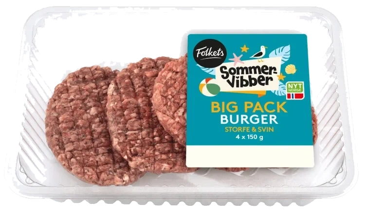 Burger Big Pack 4stk 600g Sommervibber