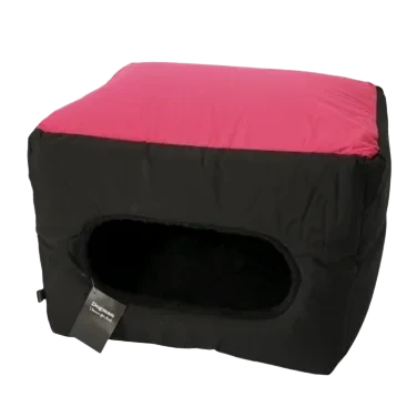Dogman Seng Buddy 2 i 1 Svart/cerise 45x35x35cm
