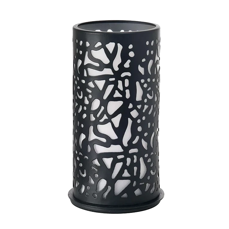 Lysholder Metall Twist 140x75mm Sort