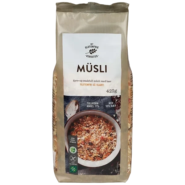Muslimiks m/Bær Gl.Fri Økol 425g Dgv