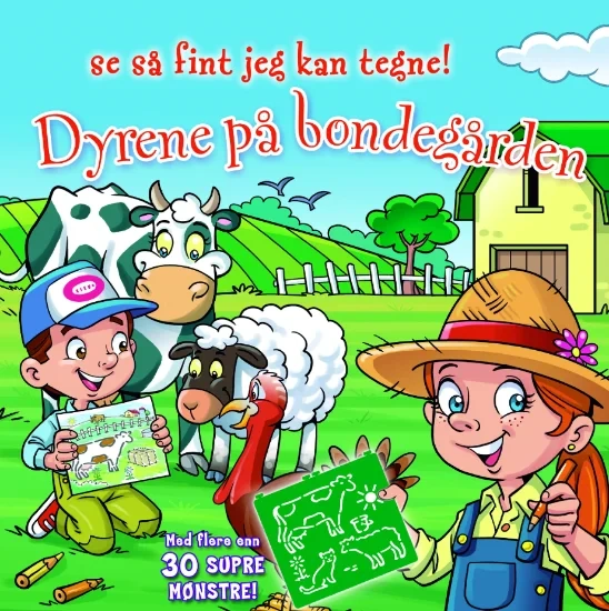 Se Så Fint Jeg Kan Tegne Dyrene På Bondegården