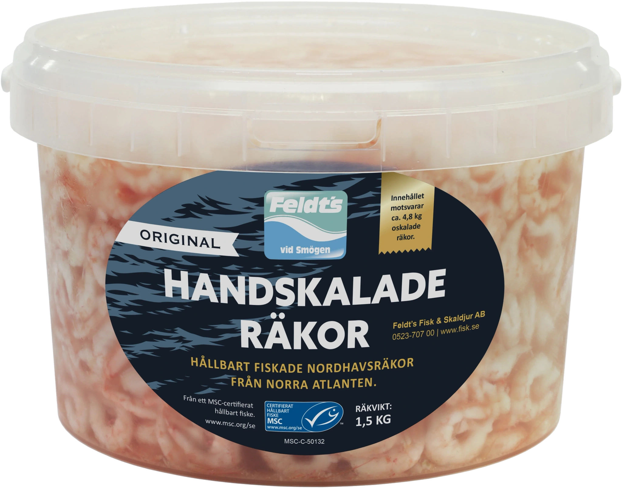 Handskalade räkor MSC