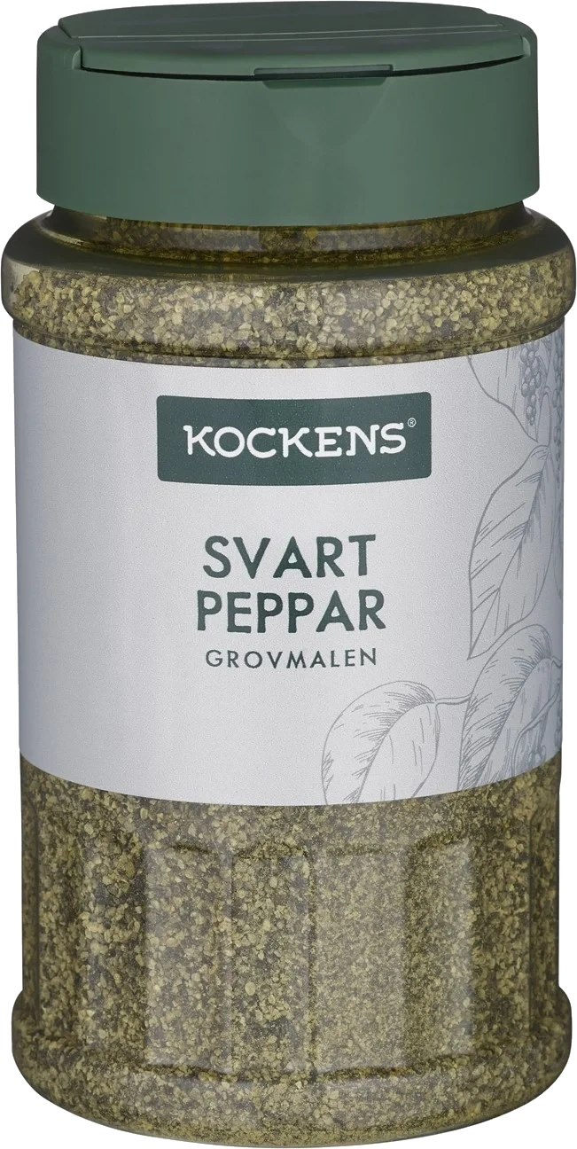 Svartpeppar grovmalen mellanburk