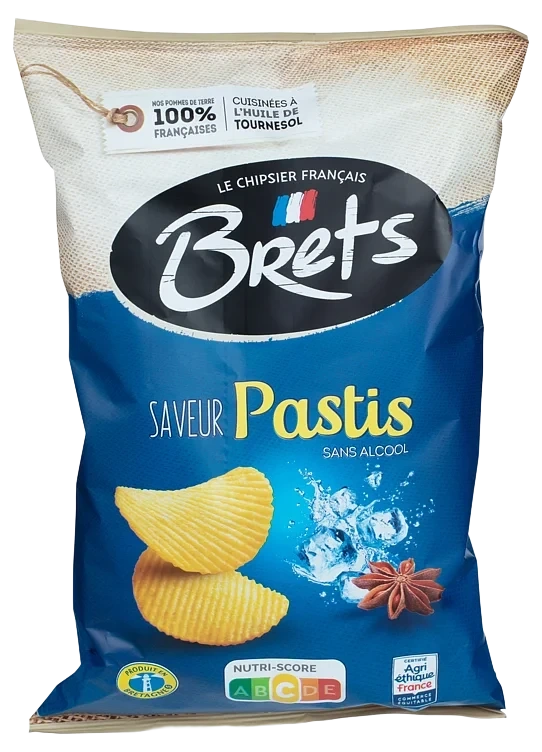 Potetchips Pastis 125g Brets