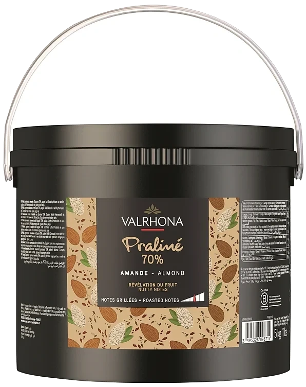 Praline 70% mandel valencia   5kg