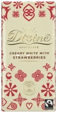Divine Chocolate White Strawberry 90g