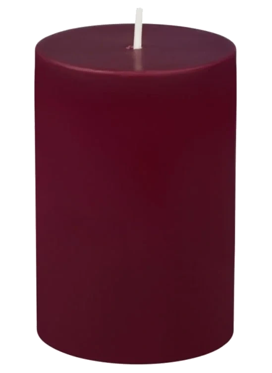 Kubbelys Vinrød 100% Stearin 10cm Unik