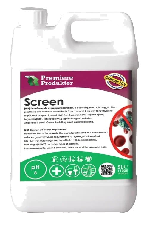 Screen Kraftig Desinfeksjonsmiddel 5l