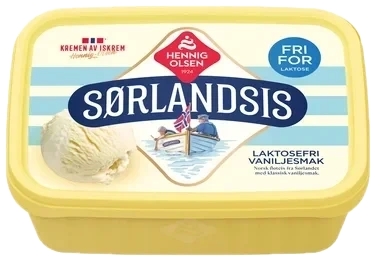 Sørlandsis Laktosefri 1,2l Hennig-Olsen-Is